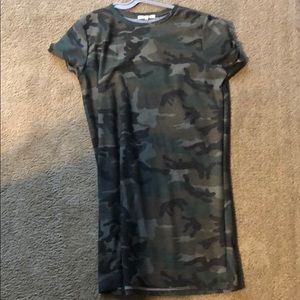 CAMO T-shirt Dress